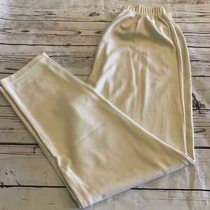 Ashley Brent ivory knit pants